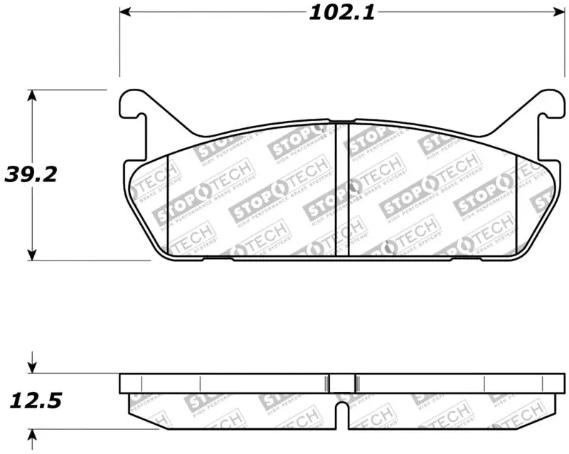 StopTech Street Touring Rear Brake Pads D525 90-93 Mazda Miata