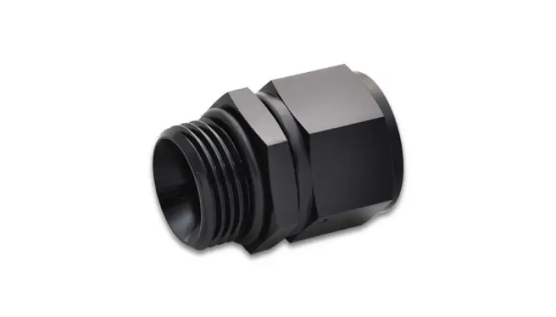 Vibrant -6AN Female to -10 ORB Swivel Adapter O-Ring Anodized Black
