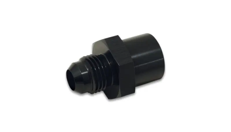 Vibrant M14 x 1.5 Female to -6AN Male Flare Adapter Black Anodized