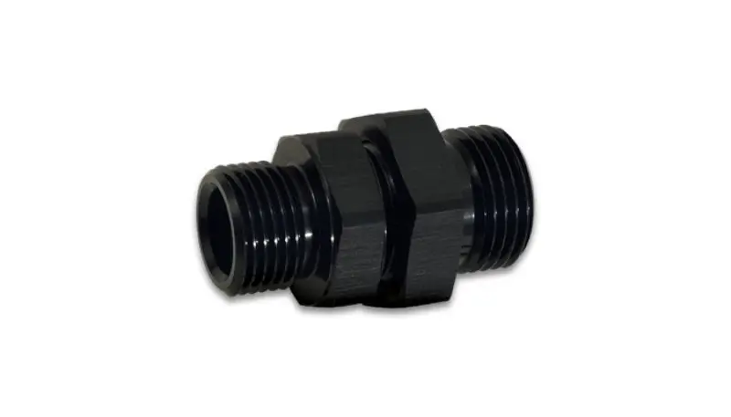 Vibrant -6 ORB Male to Male Union Adapter Anodized Black