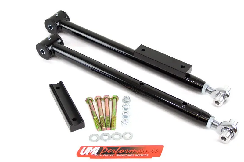 UMI Performance 91-96 Impala SS Adjustable Extended Length Lower Control Arms Rod Ends