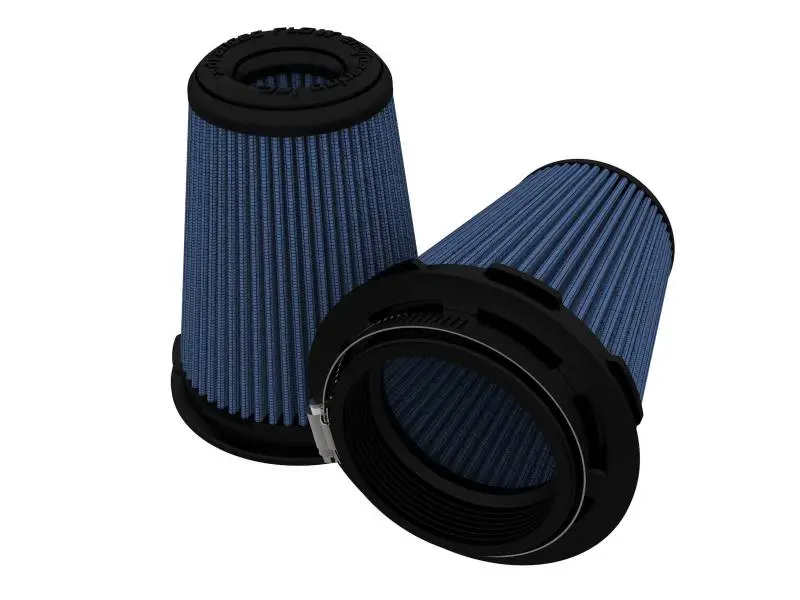 aFe Magnum FLOW Pro 5R Air Filters Pair 3.5in F x 5in B x 3.5in T x 6in H Inverted