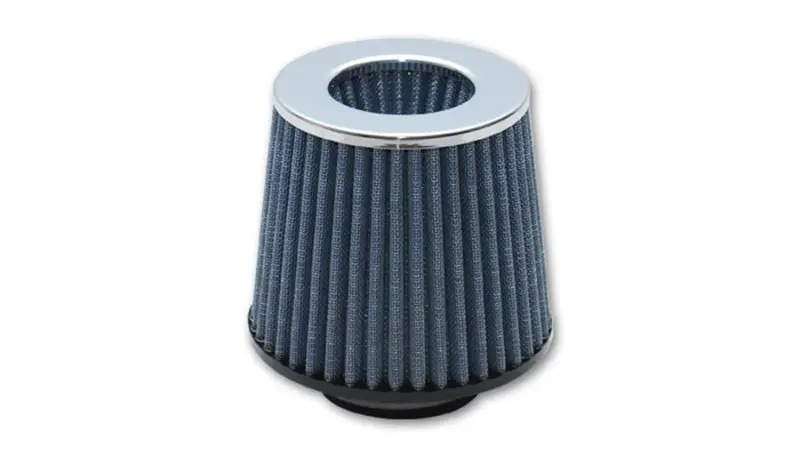 Vibrant Open Funnel Performance Air Filter 5in Cone Chrome Cap High Airflow Applications