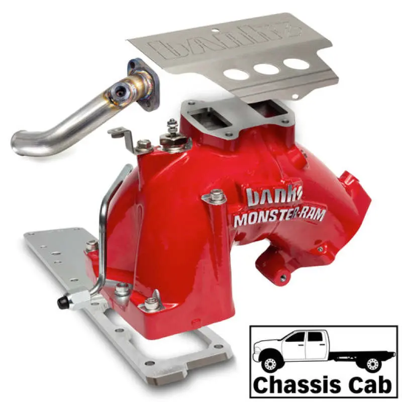 Banks Power 13-18 Dodge RAM 6.7L Monster-Ram Intake System w/Fuel Line-Chassis Cab Red