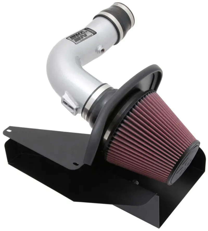 K&N 11-13 Ford Edge 3.5/3.7L-V6 Silver High Flow Performance Air Intake Kit K&N Engineering