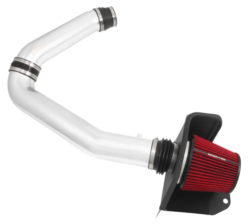 Spectre 11-15 Jeep Grand Cherokee V6-3.6L F/I Air Intake Kit Polished Red Filter
