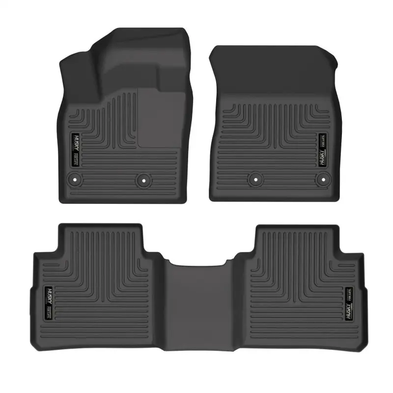 Husky Liners 2021-2022 Nissan Rogue WeatherBeater Front & 2nd Seat Floor Liners Black