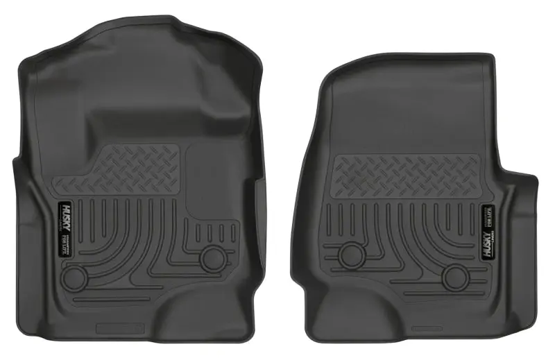 Husky Liners WeatherBeater Black Floor Liners 17 Ford F-250 Super Duty SuperCab