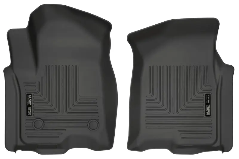 Husky Liners WeatherBeater Black Front Floor Liners 2019 Chevrolet Silverado 1500 Crew Cab