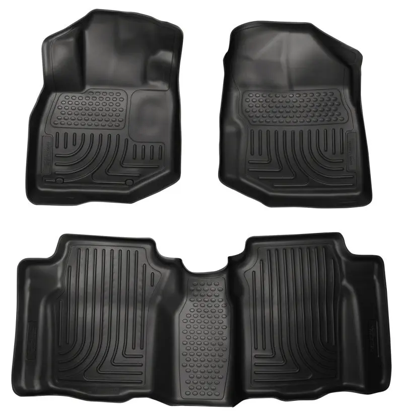 Husky Liners WeatherBeater Combo Black Floor Liners 2009-2012 Honda Fit