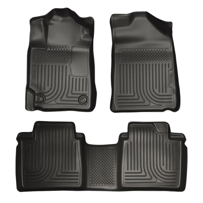 Husky Liners WeatherBeater Combo Black Floor Liners 2007-2011 Toyota Camry One Piece 2nd Row
