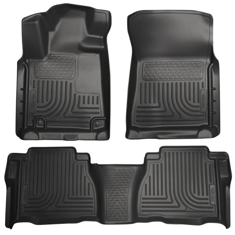 Husky Liners WeatherBeater Combo Black Floor Liners 2007-2011 Toyota Tundra Double/CrewMax Cab