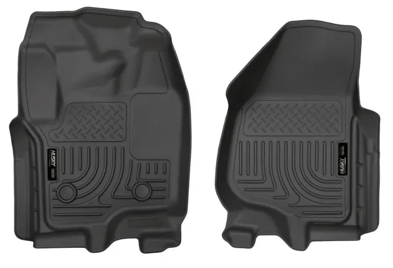 Husky Liners WeatherBeater Front Floor Liners 2012-2015 Ford Super Duty Crew Extended Cab