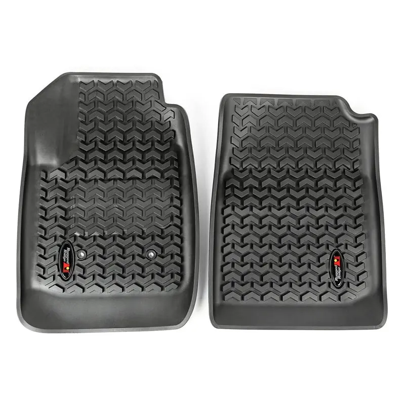 Rugged Ridge Front Floor Liners Black 2015-2019 Chevy Colorado GMC Canyon Extended Cab