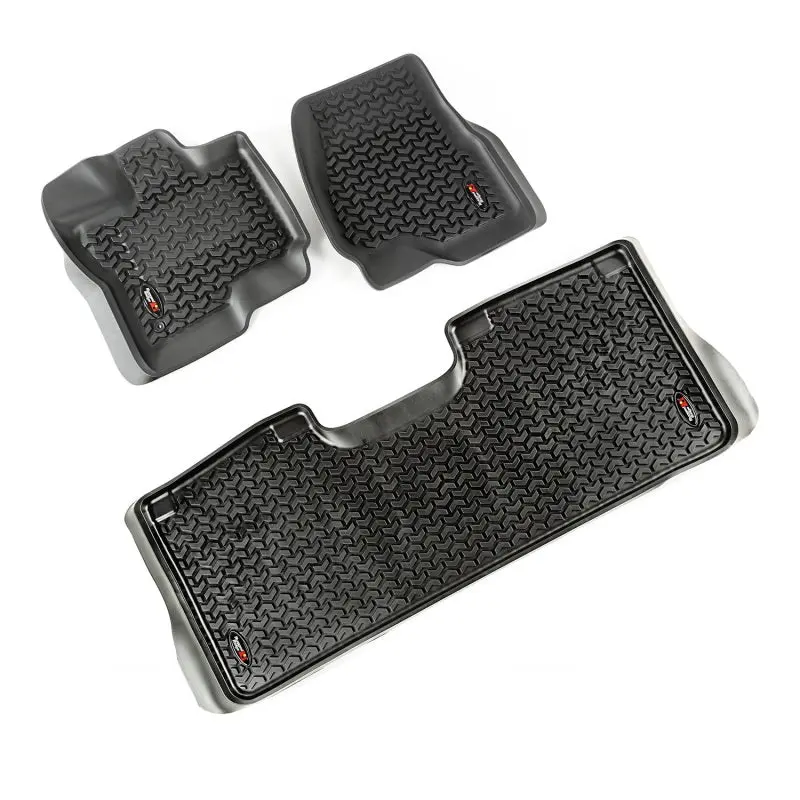 Rugged Ridge Front Rear Floor Liners Black 2015-2017 Ford F-150 Raptor