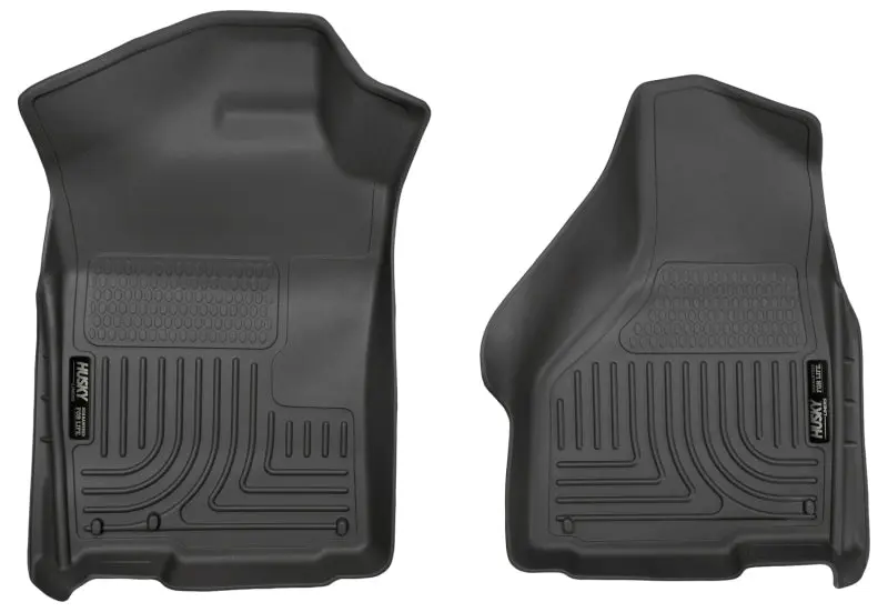 Husky Liners 03-12 Dodge Ram 1500 2500 3500 Regular Quad Cab WeatherBeater Black Floor Liners