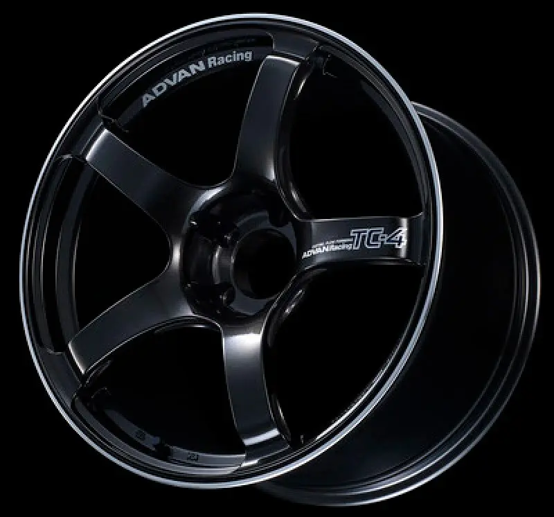 Advan TC4 17x8.0 +38 5-114.3 Black Gunmetallic & Ring Wheel Sporty Styling