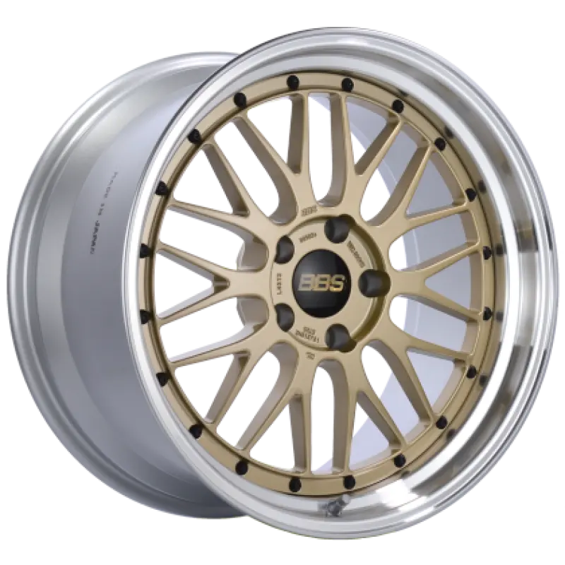 BBS LM 19x12 5x130 ET44 CB 71.6 Gold Diamond Cut Lip Wheel Luxury Vehicles