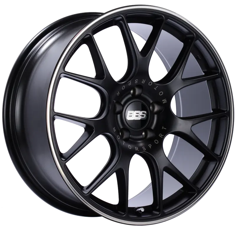 BBS CH-R 20x9 5x120 ET29 Satin Black Polished Rim Protector Wheel PFS/Clip Required