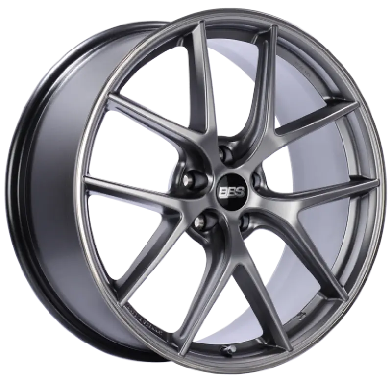 BBS CI-R 19x8.5 5x112 ET32 Platinum Silver Polished Rim Protector Wheel PFS/Clip Required