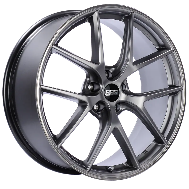 BBS CI-R 20x8.5 5x112 ET32 Platinum Silver Polished Rim Protector Wheel 82mm PFS Clip Required