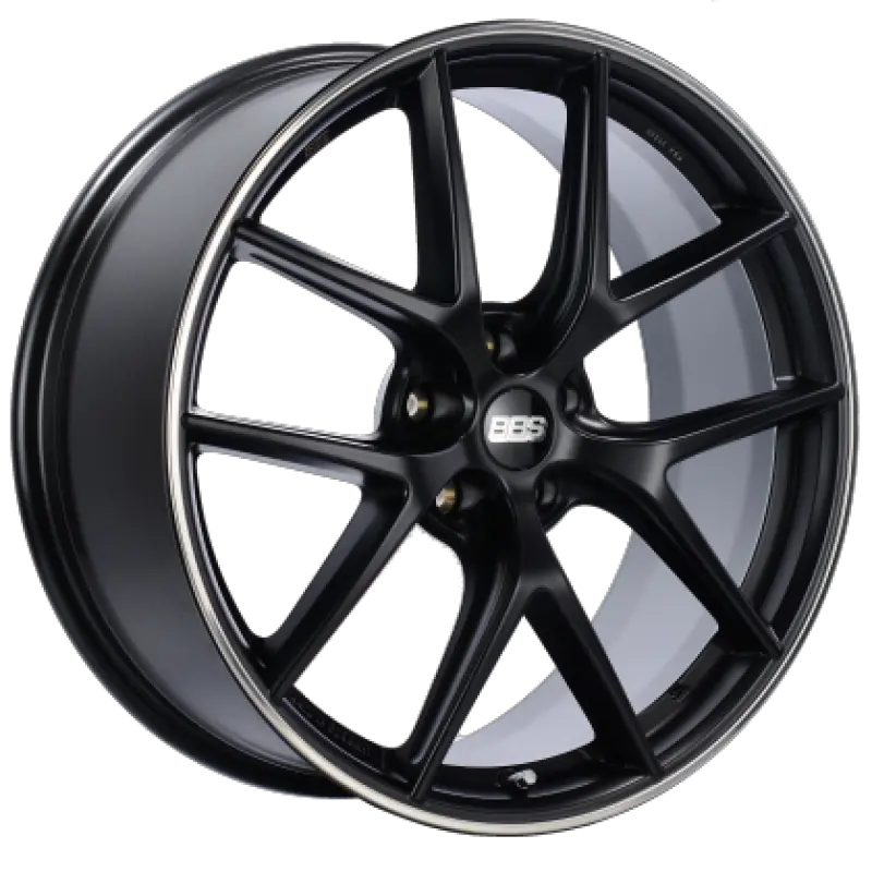 BBS CI-R 20x9 5x112 ET38 Satin Black Polished Rim Protector Wheel PFS/Clip Required
