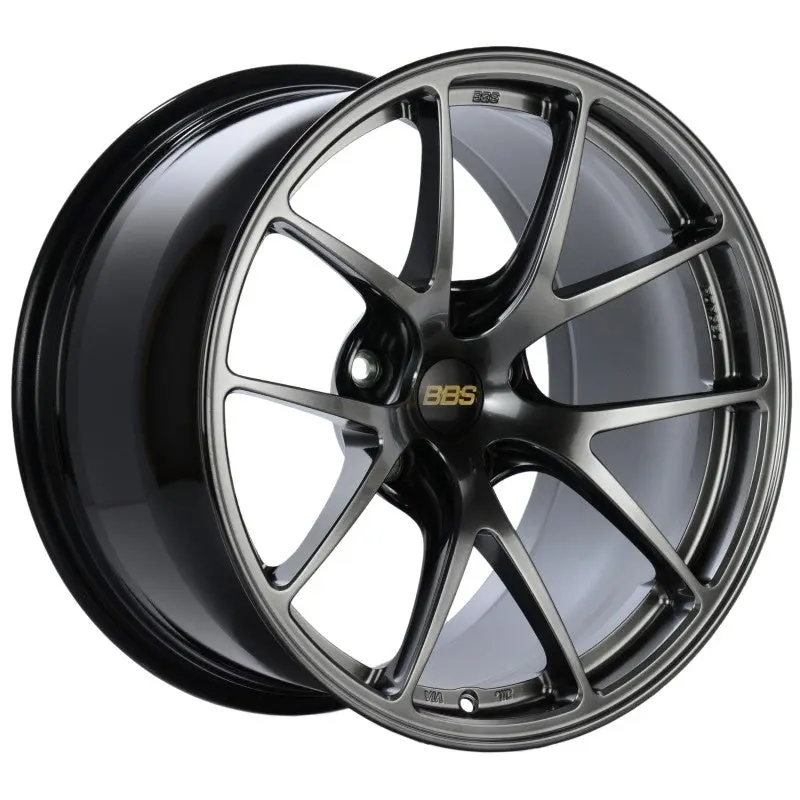 BBS RI- 18x9.5 5x114.3 ET35 Diamond Black Wheel 82mm PFS/Clip Required