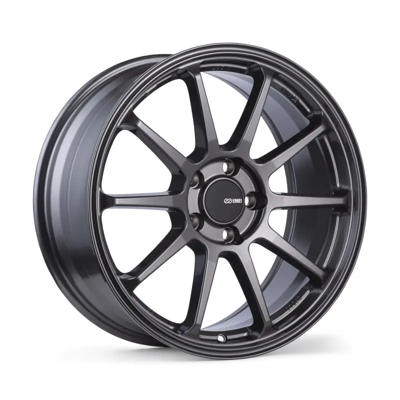 Enkei PX-10 18x8 Gunmetal Wheel 5x112 Bolt Pattern 45mm Offset 72.6mm Bore