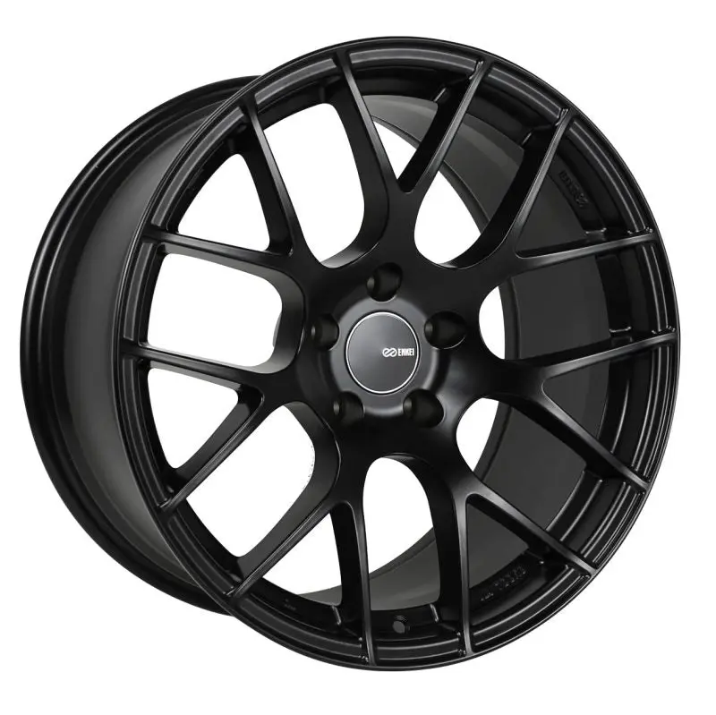 Enkei Raijin 18x8 35mm Offset 5x112 Matte Black Wheel 72.6mm Bore