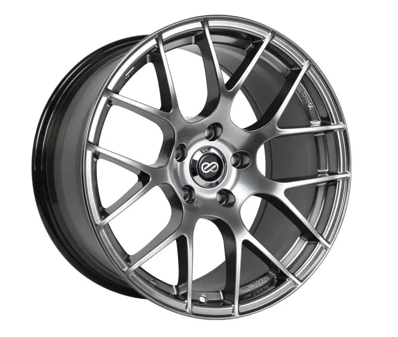 Enkei Raijin 18x8.5 35mm Offset 5x114.3 Hyper Silver Wheel Sporty Style