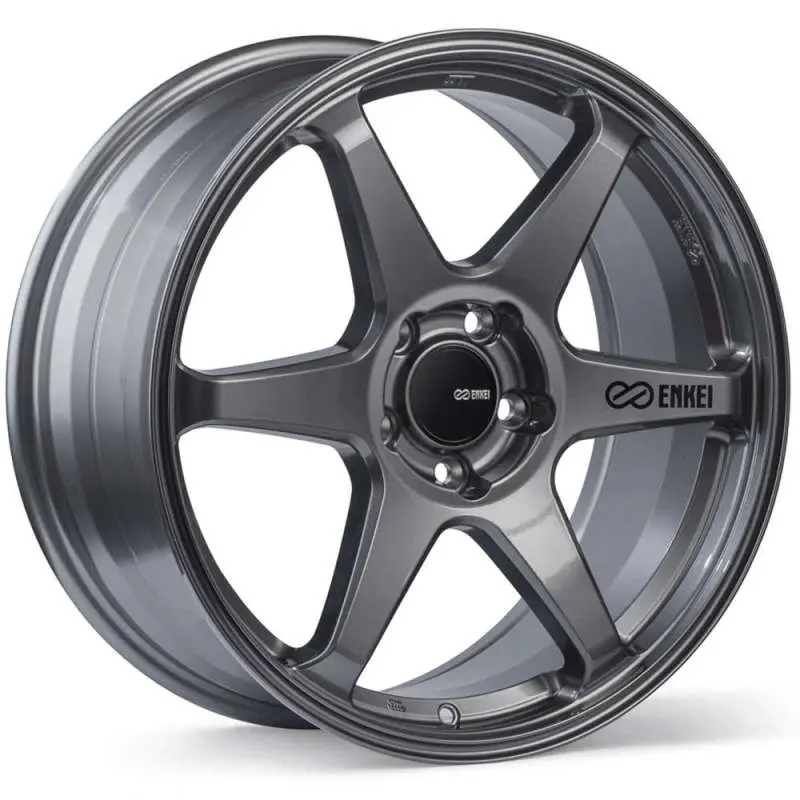 Enkei T6R 18x8 45mm Offset 5x100 Gloss Gunmetal Wheel - High Performance