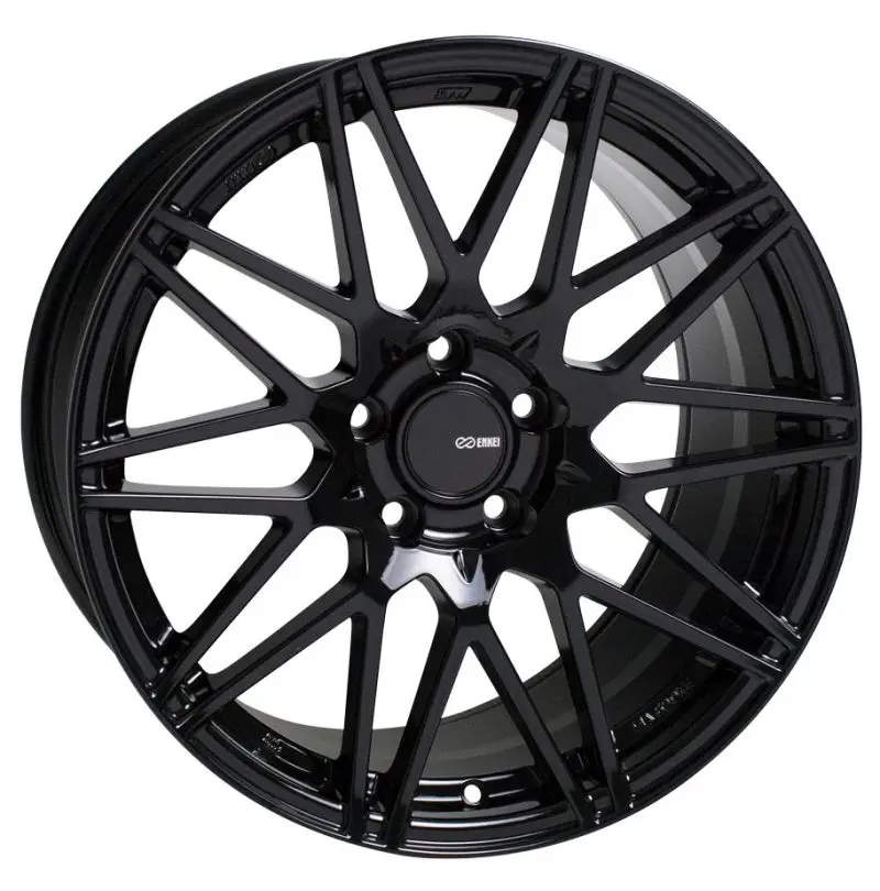 Enkei TMS 18x8 Gloss Black Wheel 5x114.3 Bolt Pattern 45mm Offset 72.6mm Bore