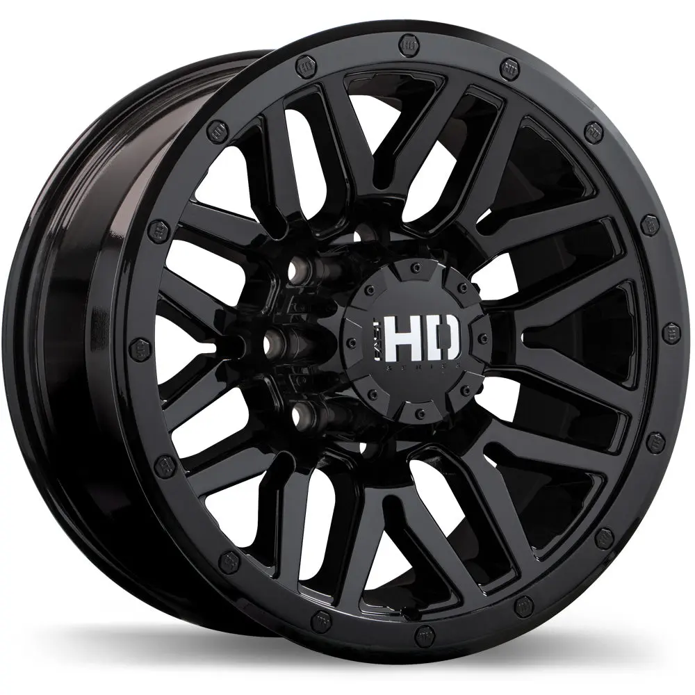 Menace 20x9.0 8x165.1mm +15 Offset 125.0mm Hub Black Wheels Fast HD