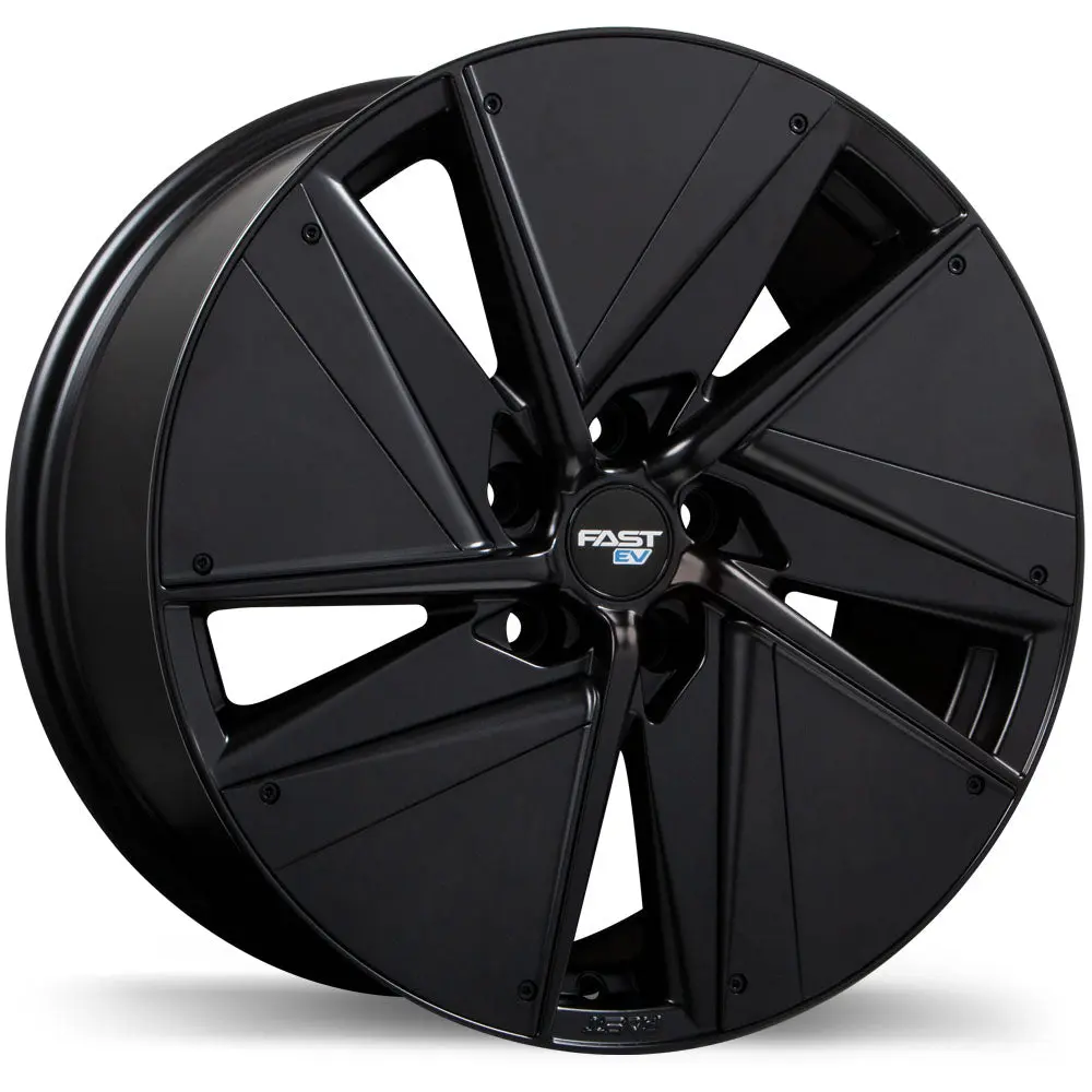EV01+ 19x8.5 5x114.3mm +40 Offset 70.2-64.1mm Hub Black Satin Alloy Wheels Fast Wheels