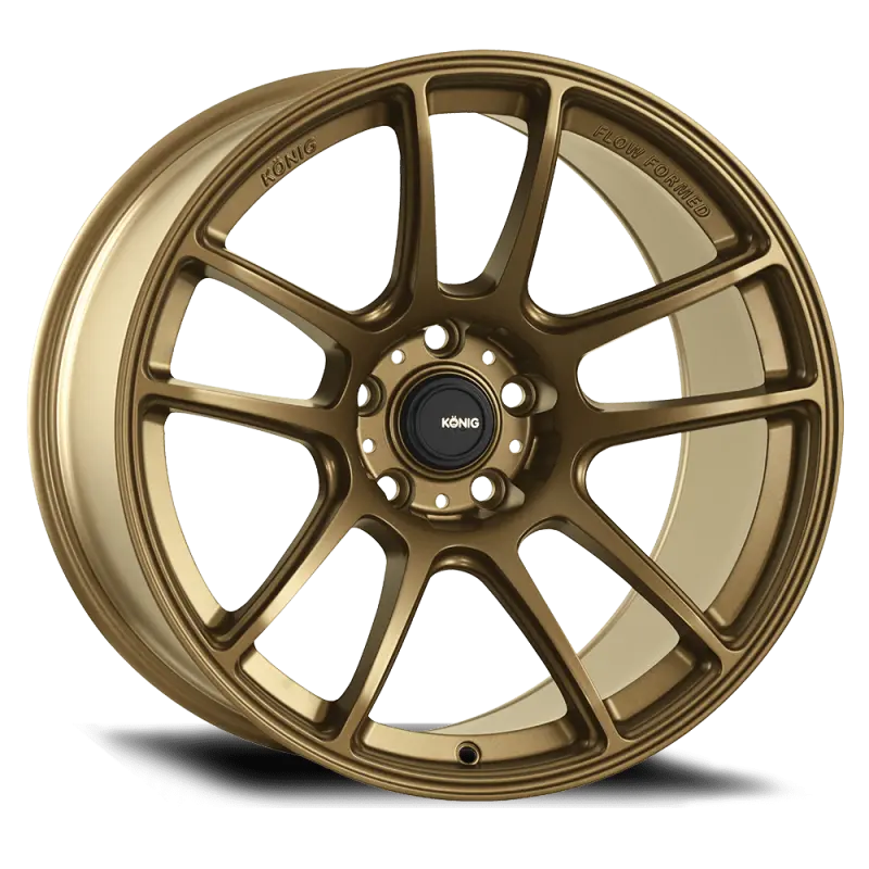 Konig Heliogram 15X7 4X100 ET35 Matte Bronze Knurled Bead Flow Formed Wheel
