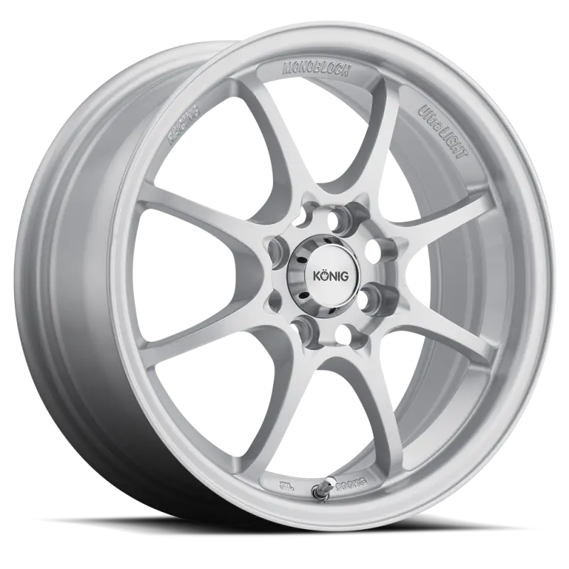 Konig Helium 15x6.5 Silver Wheels 4x100 ET40 Lightweight Alloy Rims