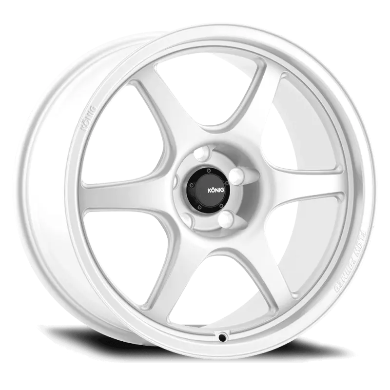 Konig Hexaform 15x8 4x100 ET25 Gloss White Alloy Wheel