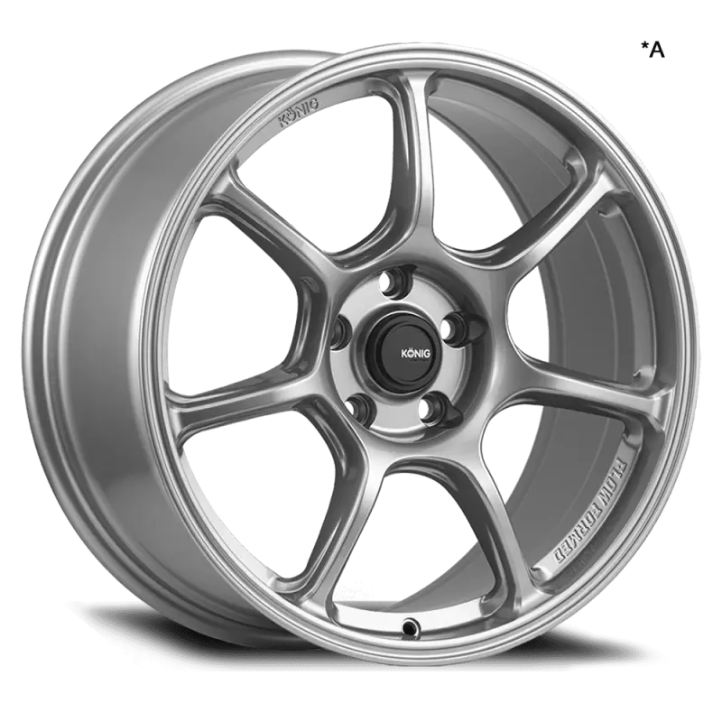 Konig Ultragram 18x9.5 Titanium Metallic Knurled Bead Wheel 5x114.3 ET35