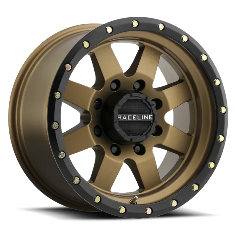 Raceline 935BZ Defender 16x8 Bronze Wheel 6x139.7 Bolt Pattern 0mm Offset 107.95mm Bore