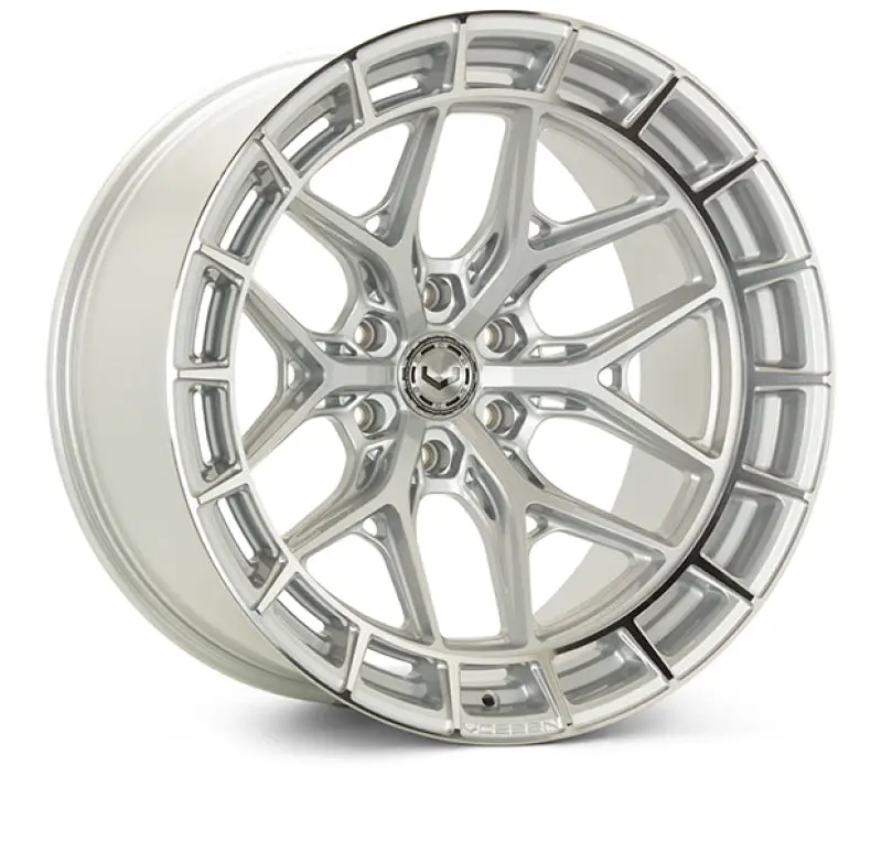 Vossen HFX-1 24x12 Ultra Deep Silver Polished Wheel 8x165.1 ET-44 125.1 CB