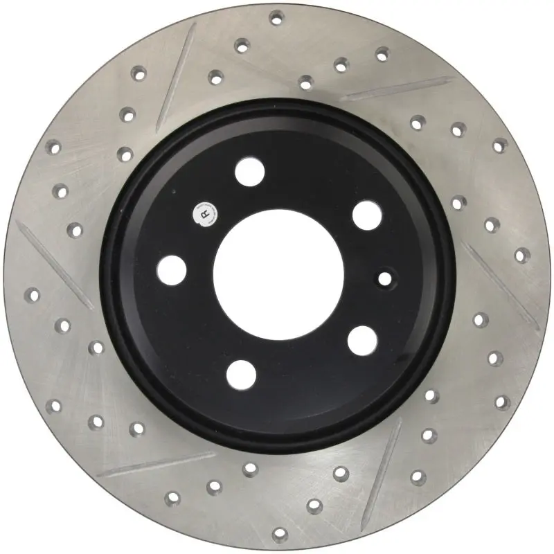 StopTech Power Slot Drilled & Slotted Brake Rotor Rear Right 09-10 Audi A4 A4 Quattro 08-10 A5 10 S4