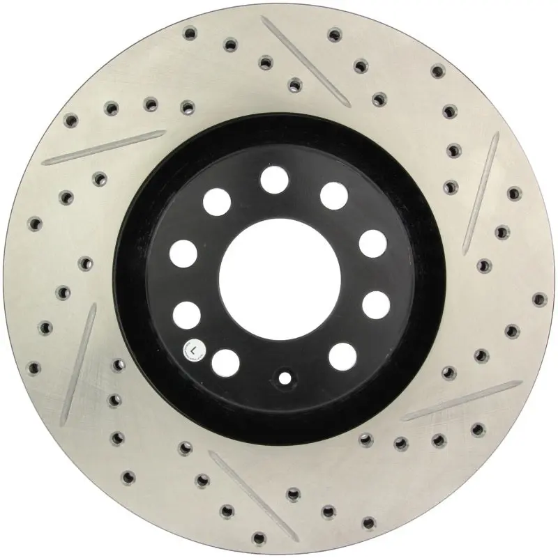 StopTech Sport Slotted & Drilled Brake Rotor Front Left 05-06 Audi A4 Quattro 02-04 A6 Quattro 99-02 S4