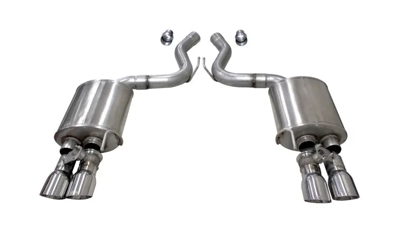Corsa 2018-2023 Ford Mustang GT Fastback 5.0L 3in Sport Axle-Back Exhaust 4in Polished Tips CORSA Performance