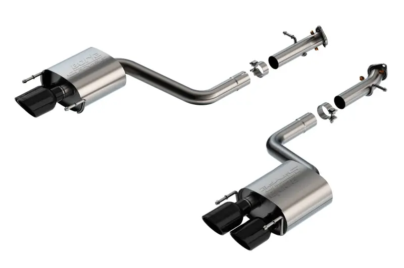 Borla S-Type Black Chrome Axle-Back Exhaust System 2015-2024 Lexus RC F