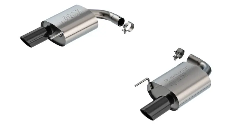 Borla S-Type Black Chrome Axle-Back Exhaust System 2024 Ford Mustang GT 5.0L V8 without Active Exhaust