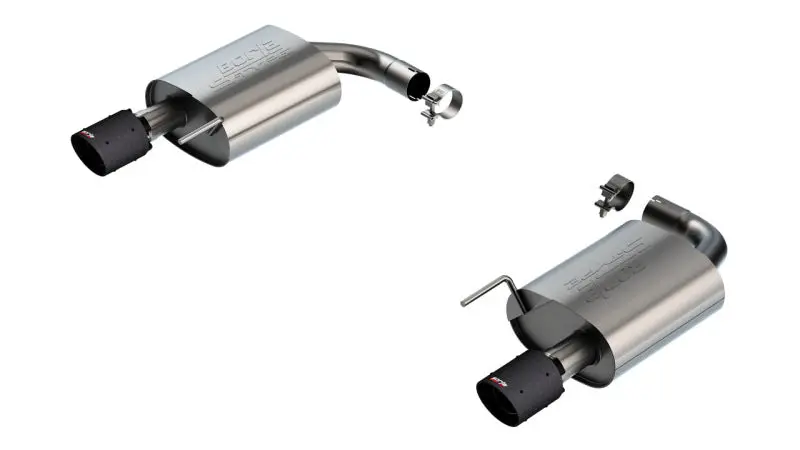 Borla S-Type Carbon Fiber Axle-Back Exhaust System 2024 Ford Mustang GT 5.0L V8 without Active Exhaust