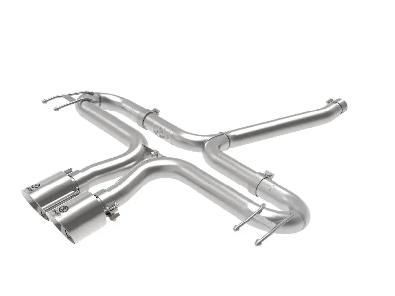 aFe Takeda 2-1 2in 304 SS Axle-Back Exhaust Polished Tips 17-20 Honda Civic Sport L4-1.5L