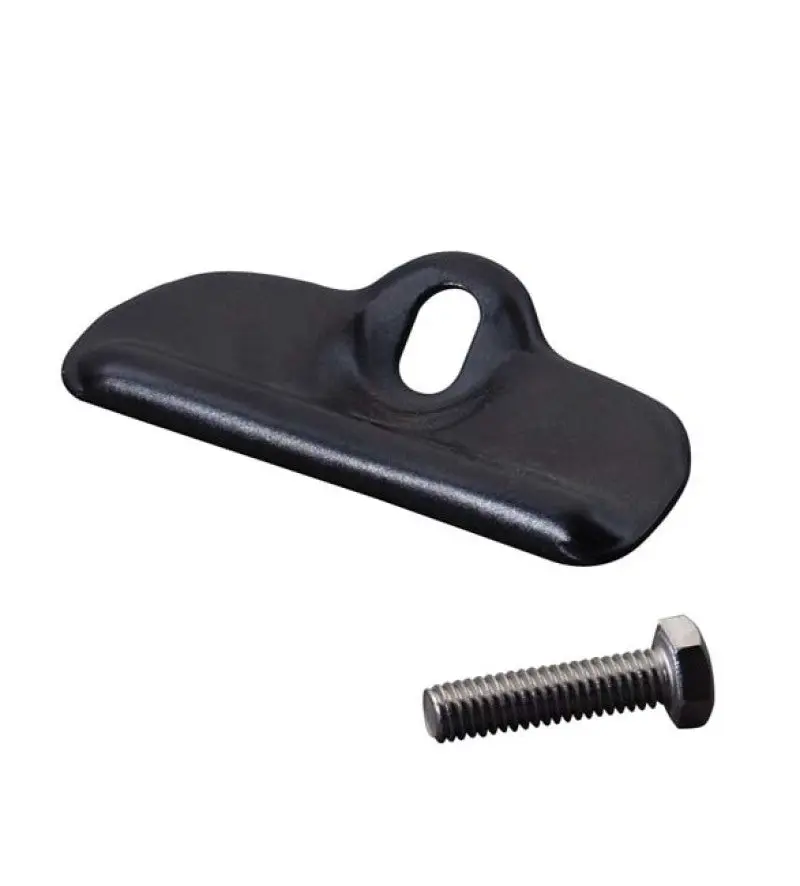 Kentrol 76-86 Jeep CJ Battery Tray Clamp Powdercoat Black