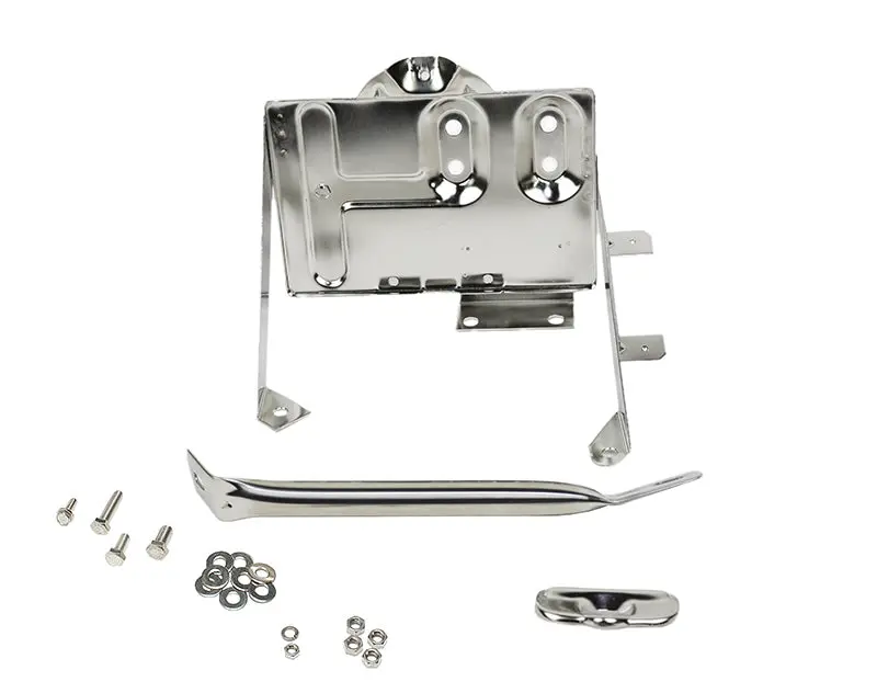 Kentrol 76-86 Jeep CJ Battery Tray Support Arm Polished Silver