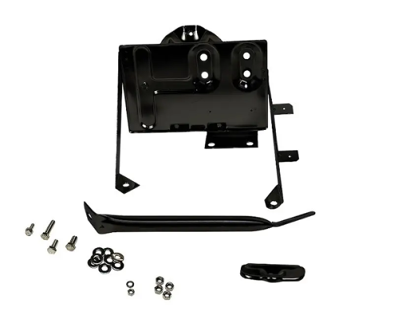 Kentrol 76-86 Jeep CJ Powdercoat Black Battery Tray Support Arm